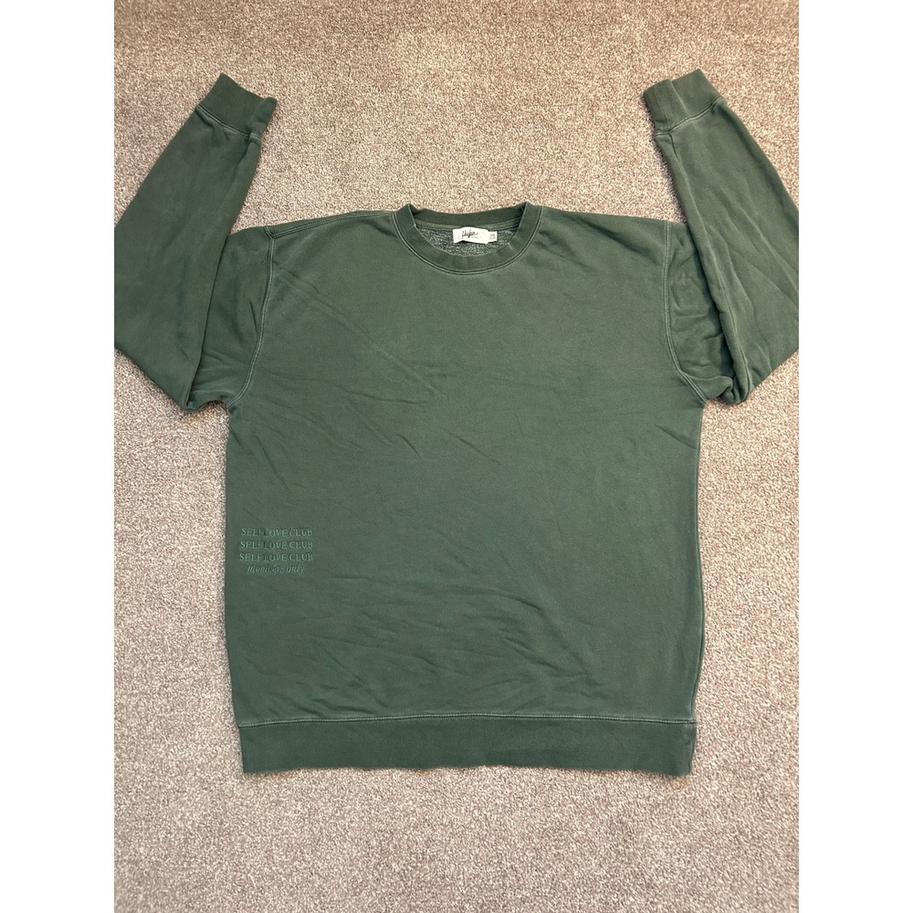 Mayfair The Label Sweatshirt Women OS Green Excellent Self Love Club Crewneck